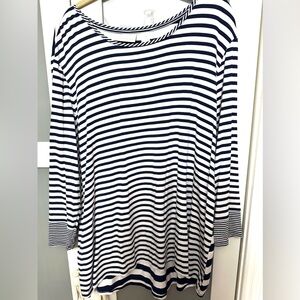 Chicos blue striped Tshirt